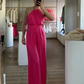 Jumpsuit rosa tipo halter